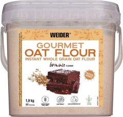 Gourmet Oat Flour, celozrnná ovesná mouka brownie, Weider