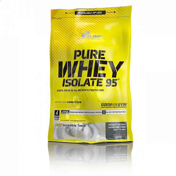 Proteinový izolát Pure Whey Isolate 95, Olimp - Příchuť: Jahoda